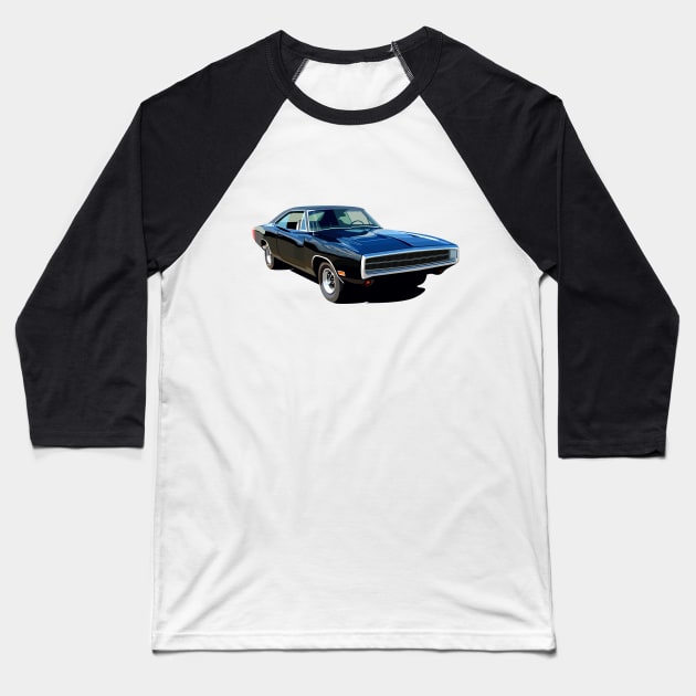 Charger 1970 Baseball T-Shirt by zemluke